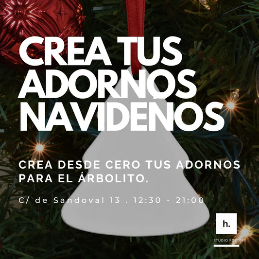 Crea tus adornos navideños. - Hilario Studio Pottery 