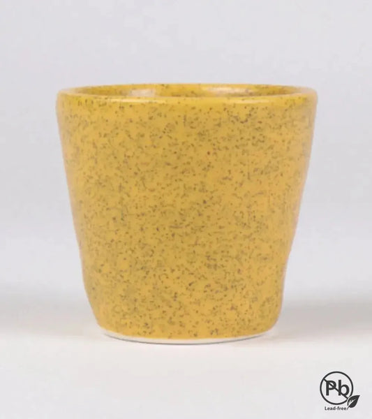 Esmalte amarillo con efecto oscuro para baja temperatura - Hilario Studio Pottery 